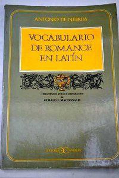 Vocabulario romance en latin