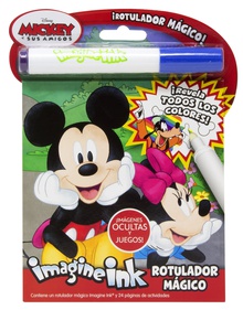 Mickey y sus amigos. Rotulador mágico Libro de colorear y actividades con rotulador mágico