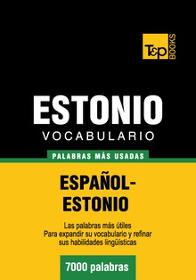 Vocabulario español-estonio - 7000 palabras más usadas