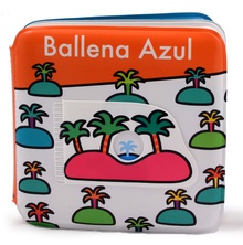 Libro de baño. Ballena azul