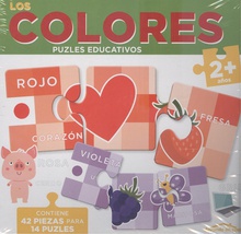 Los colores (2+ aoos) - aprendo en casa - puzles educativos (42 piezas para 14 puzles)