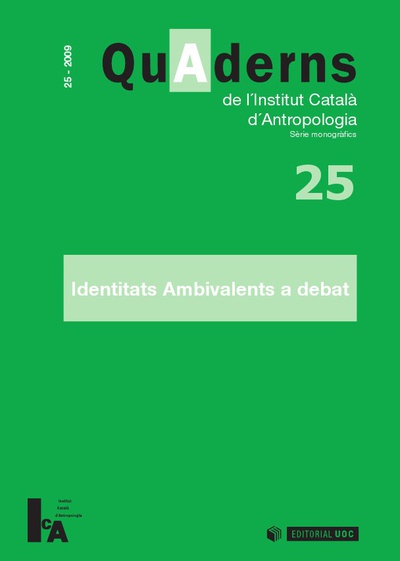 Quaderns de l'Institut Català d'Antropologia nº 25