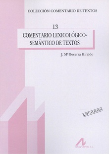 COMENTARIO LEXICOLÓGICO-SEMÁNTICO DE TEXTOS. (ACTUALIZADA)