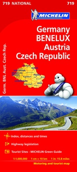 Mapa 719 alemania benelux austria rep.checa