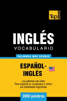 Vocabulario español-inglés americano - 3000 palabras más usadas