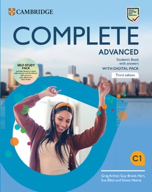 Complete Advanced Third edition. Self-Study Pack