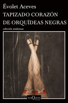 Tapizado corazón de orquídeas negras