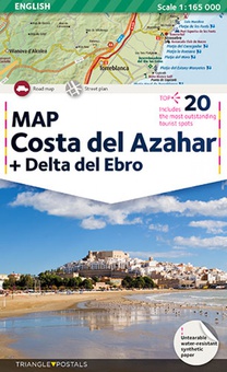 Costa del Azahar + Delta del Ebro, map