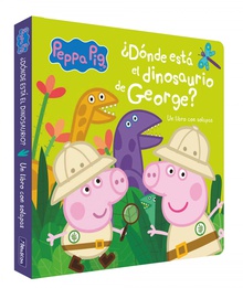¿Dónde está el dinosaurio de George? (Peppa Pig. Pequeñas manitas) Un libro de cartón con solapas