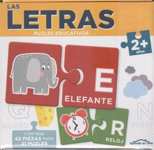 Las letras (2+ aaos) - aprendo en casa - puzles educativos (42 piezas para 21 puzles)