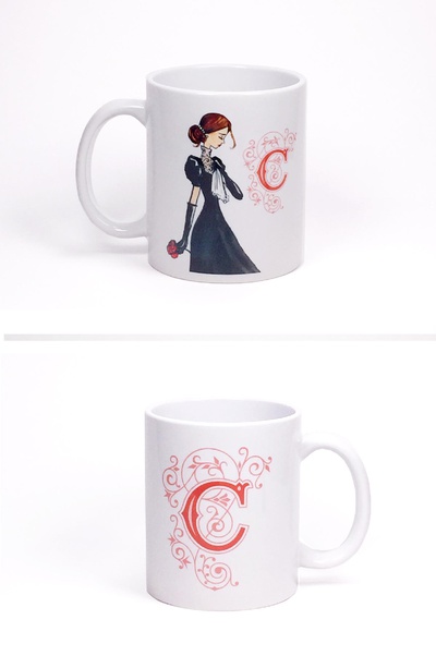 Taza British Regency by Titania (Inicial C)