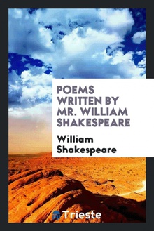 Poems Written by Mr. William Shakespeare