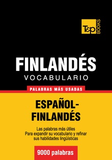 Vocabulario español-finlandés - 9000 palabras más usadas