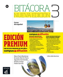Bitácora 3 Nueva edición Nivel B1-Libro del alumno + MP3 descargable Premium 1er TRIM. 2018