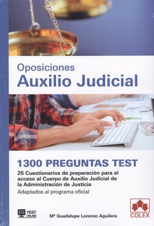 OPOSICIONES AUXILIO JUDICIAL 1300 preguntas test.26 cuestionarios