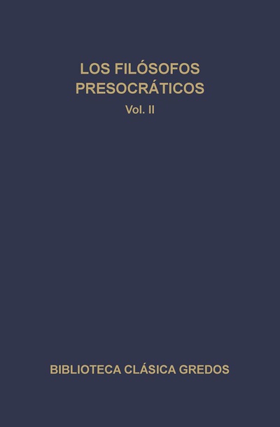 Los filósofos presocráticos II